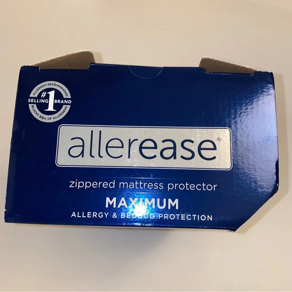 NEW Allerease zippered FULL mattress protector
